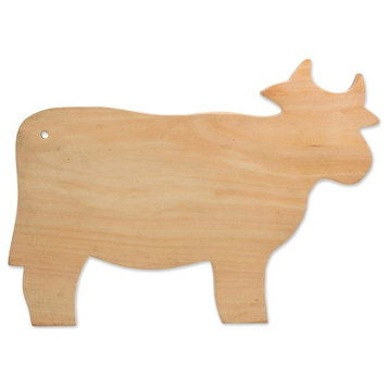 Happy Cow Wood Cutting Board
