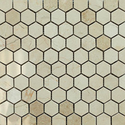Crema Marfil Hexagon Pattern Stone Tile Mosaics - Home Accessories & Decor