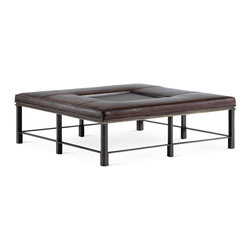 Porter Ottoman - Baker Furniture - Footstools And Ottomans