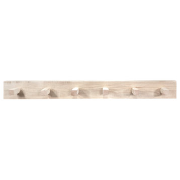 Homestead Collection Coat Rack, Clear Lacquer Finish, 4'