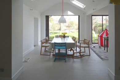 Inspiration for a scandinavian dining room in West Midlands.