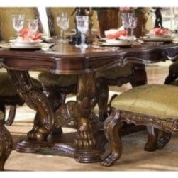 AICO Furniture - Chateau Beauvais Rectangular Dining Table in Noble Bark - 75002 - Dining Tables