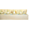 Chinese OffWhite Kid Lohon Graphic Porcelain Handmade Tea Cup 6 pieces Set ws592