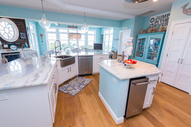 Kitchen - coastal kitchen idea in Other