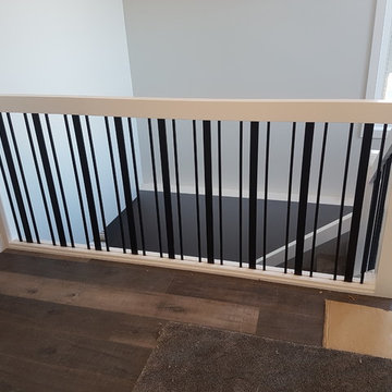 Paint Grade Handrail with Clustered Wide Bars