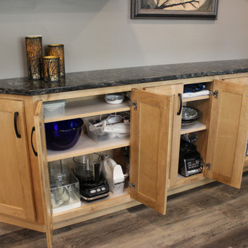 Quad Cities Kitchen Remodel with Great Storage and Maple Cabinets