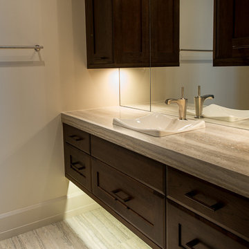 Silver Travertine Bathroom