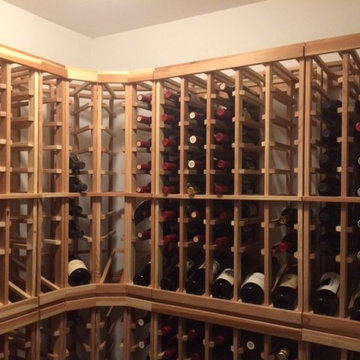 Curved Corner Small Wine Room