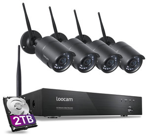 Loocam Ultra long distance 8 CH 1080P 2TB HDD NVR Security System