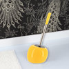 PISE Freestanding Toilet Brush and Holder Set, Yellow