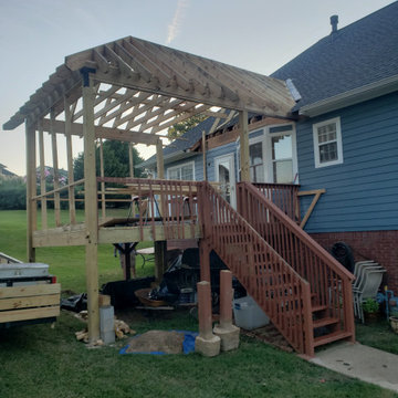 Screened and covered deck addition