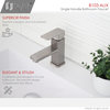 STYLISH Single Hole Bathroom Faucet, Brushed Nickel