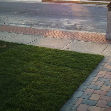 Brick Paver Walkway and Porch