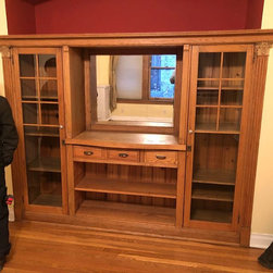 Removing a Built In: Before - Storage Cabinets