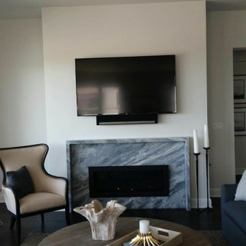 Flat Screen TV Mount and Sound Bar