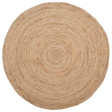 Safavieh Vintage Leather Collection NF801N Rug, Natural/Natural, 7' X 7' Round