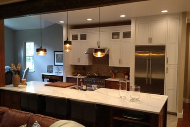 Example of a minimalist kitchen design in Other