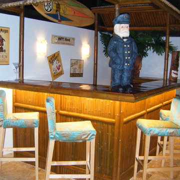 Rooms - Home Bars - With Antique Chinese Design Elements