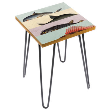 Fins and Tails Over Side Table, 15"