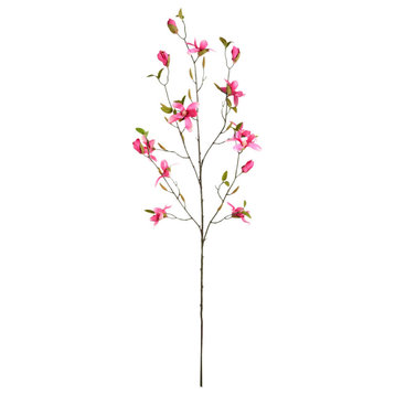 39" Mini Fuchsia Magnolia Spray 3/Pk