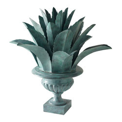 ALOE LEAVE URN - Home Decor