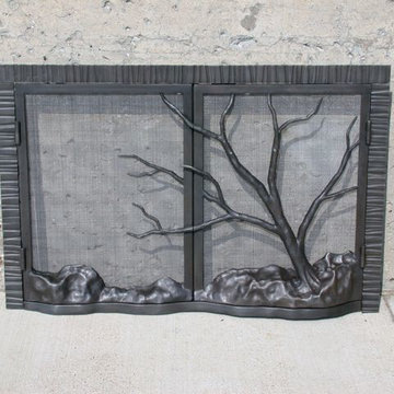 DOUBLE DOOR FIRE SCREEN