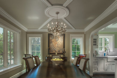 Example of a classic dining room design in Salt Lake City
