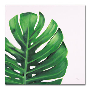 24 x 24 Global Gallery Studio Mousseau Beach Cove Leaves II Giclee Stretched Canvas Artwork