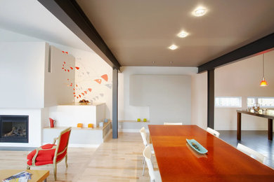Inspiration for a contemporary living room remodel in Seattle