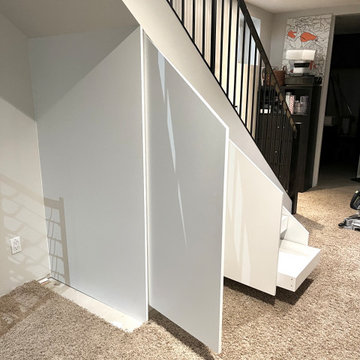 Under-stairs storage cabinet