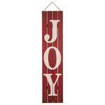 Glitzhome,LLC - 42"H Christmas Wooden Proch "JOY" Sign - This wooden sign is one member of our Christmas collection. It is perfect for country CHRISTMAS and farmhouse style decor projects