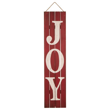 42"H Christmas Wooden Proch "JOY" Sign