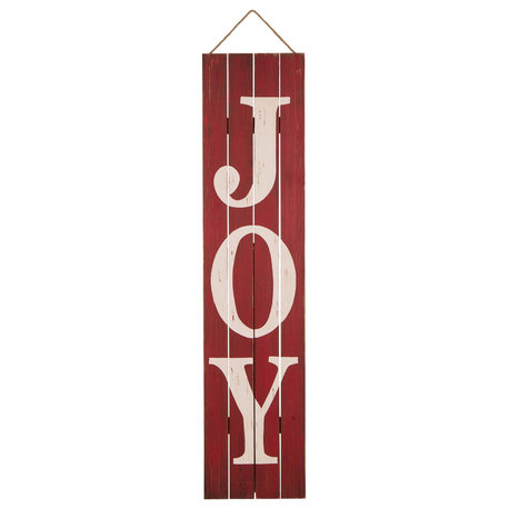 42"H Christmas Wooden Proch "JOY" Sign