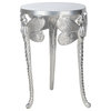Viki Dragonfly Legs Accent Table Silver