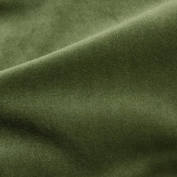 Cozy Velvet Eden Green Fabric - Drapery Fabric