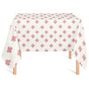 Swiss Cross Pattern Pink 2 58x58 Tablecloth