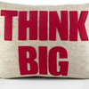Alexandra Ferguson ‘Think Big’ Pillow, Red/Oatmeal