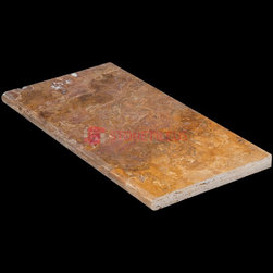 scaboss bullnose travertine pool copings 16x24 - Wall And Floor Tile
