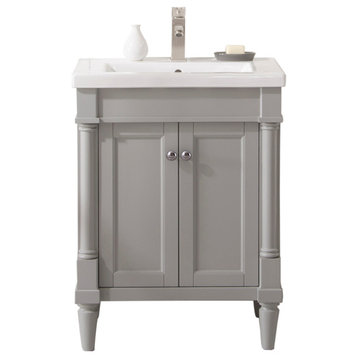 Legion Furniture 24" Sink Vanity In Gray