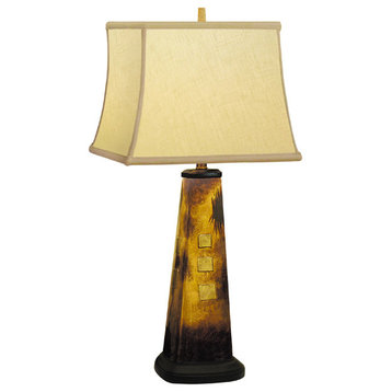 Majestic Hand Painted Porcelain Lamp, 31"