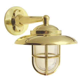 strøm sav rent faktisk Nautical Outdoor Wall Sconce (Solid Brass / Indoor / 10+ Finishes) - Beach  Style - Outdoor Wall Lights And Sconces - by Shiplights | Houzz