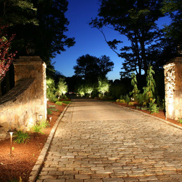 This Landscape and Lighting project Lites up in OVER DRIVE