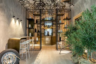 Trendy home bar photo in Malaga