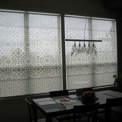 Delia Shades' "Moorish Door" - Roller Shades