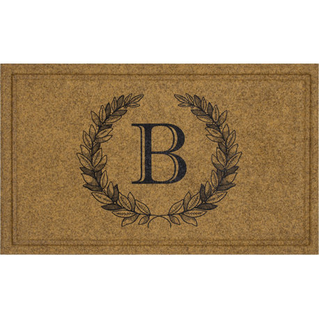 Mohawk Home Laurel Monogram B Natural 2' X 3' Door Mat