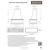 Castlewood Epicurean Chimney Hood, Alder, 48", 350 Cfm Ventilator/Liner