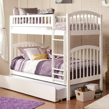 Richland Twin over Twin Bunk Bed | Trundle | White