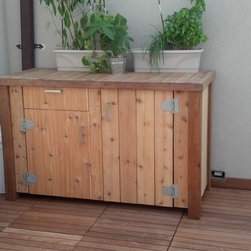 Custom Exterior IPE Deck and Storage - Deck Boxes And Storage