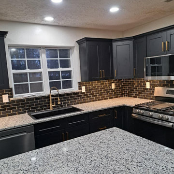 Modern Black Kitchen Remodel in South New Jersey