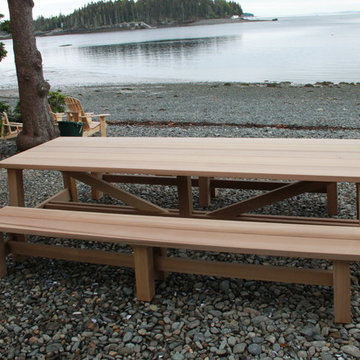 Beach picnic table